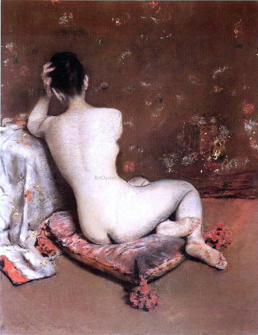 William Merritt Chase The Model - Hand Painted Oil Painting