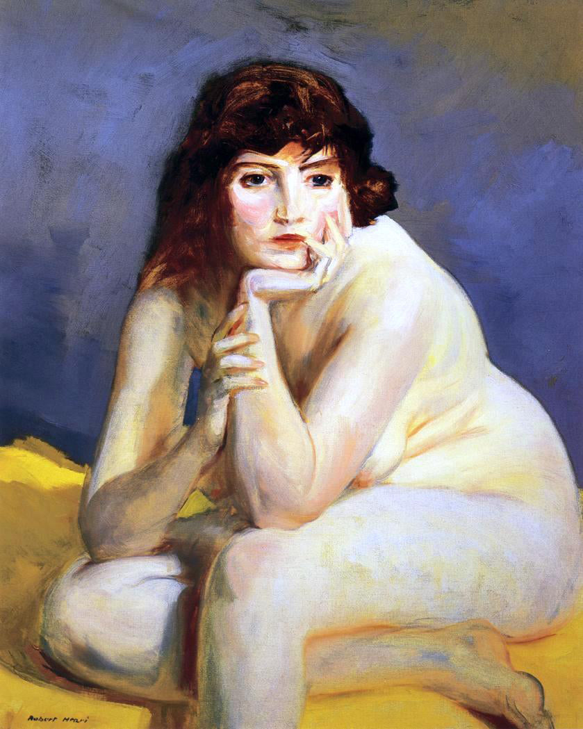 Robert Henri The Model Nude - Hand Painted Oil Painting