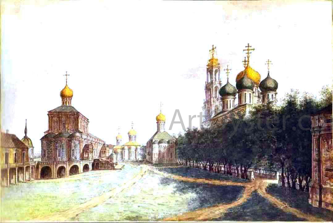 Fedor Yakovlevich Alekseev The Monastery of Trinity and St. Sergius - Hand Painted Oil Painting