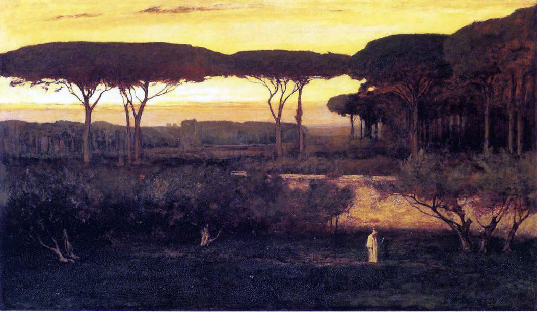George Inness The Monk - Hand Painted Oil Painting