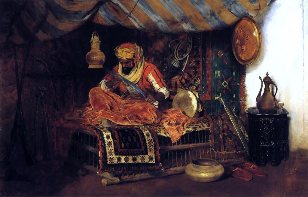 William Merritt Chase The Moorish Warrior - Hand Painted Oil Painting