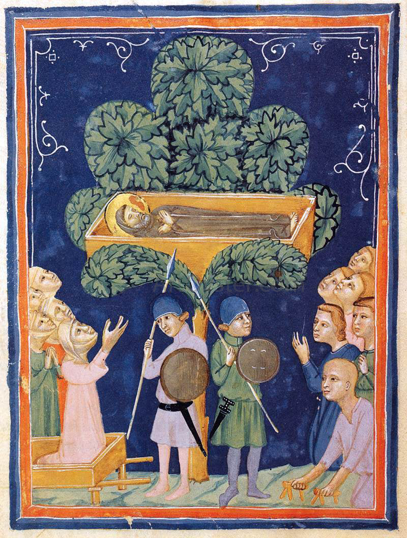 Pacino Di Bonaguida The Morgan Codex (Folio 37) - Hand Painted Oil Painting