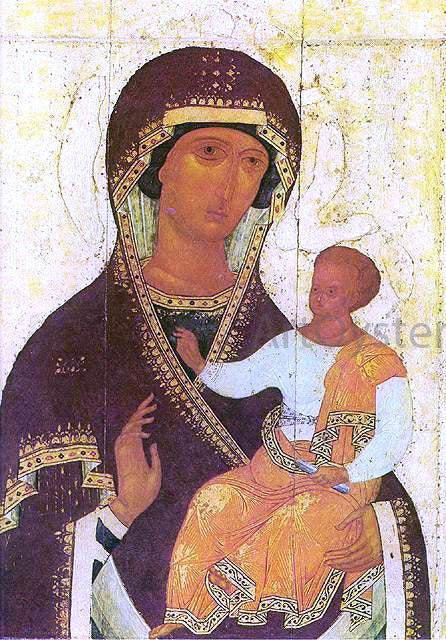 Dionysius The Mother of God Hodigitria - Hand Painted Oil Painting