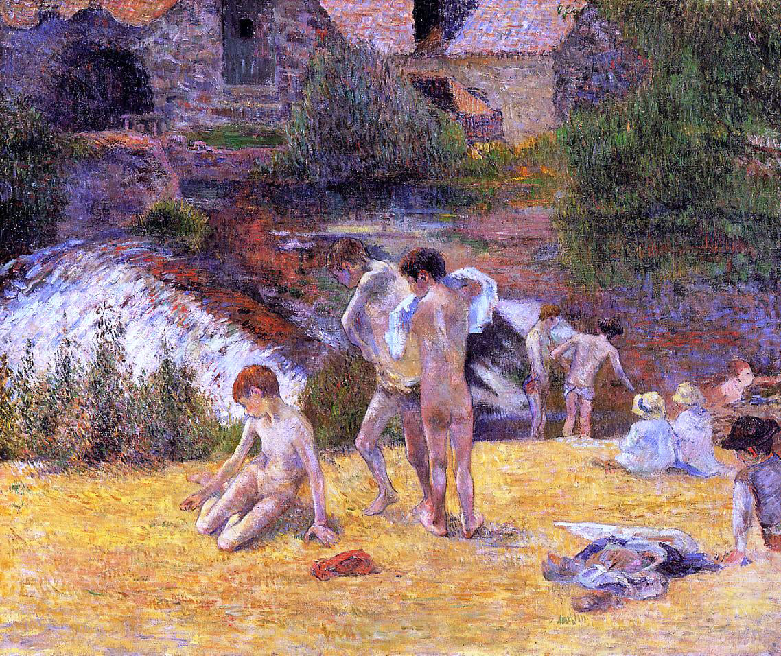Paul Gauguin The Moulin du Bois d'Amour Bathing Place - Hand Painted Oil Painting