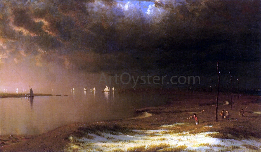 Sanford Robinson Gifford The Mouth of the Shrewsbury River - Hand Painted Oil Painting