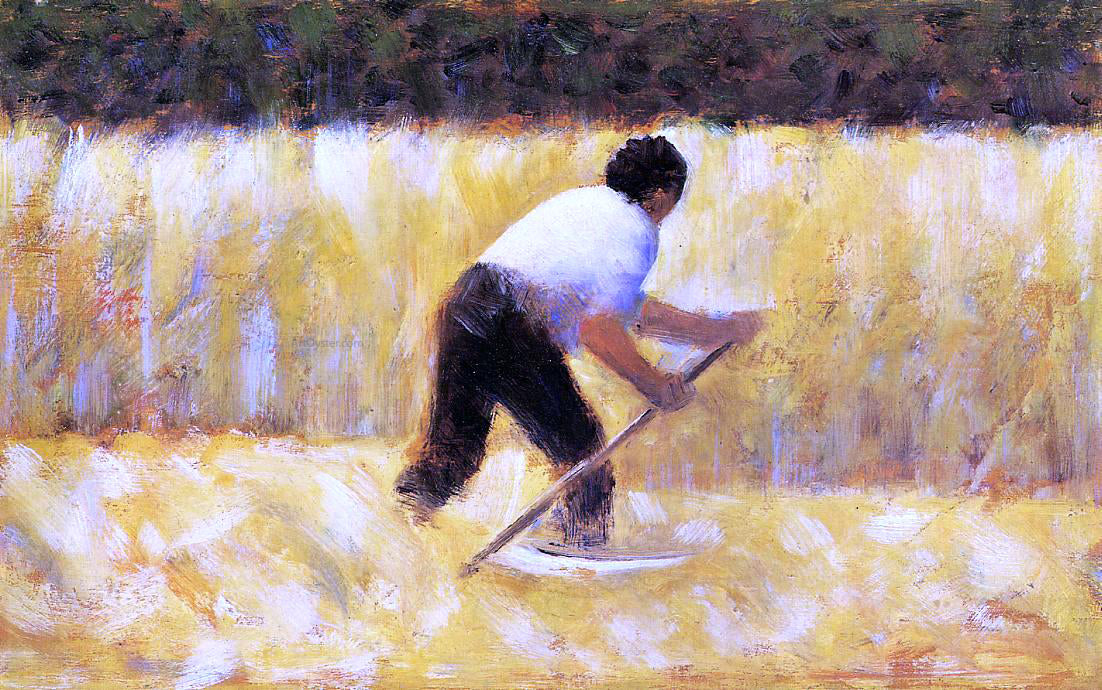 Georges Seurat The Mower - Hand Painted Oil Painting