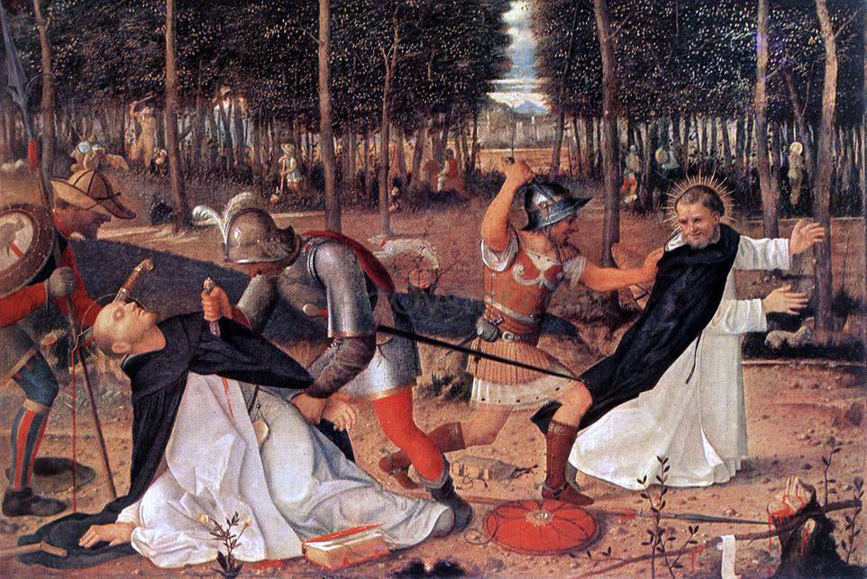 Giovanni Bellini The Murder of St Peter the Martyr - Hand Painted Oil Painting