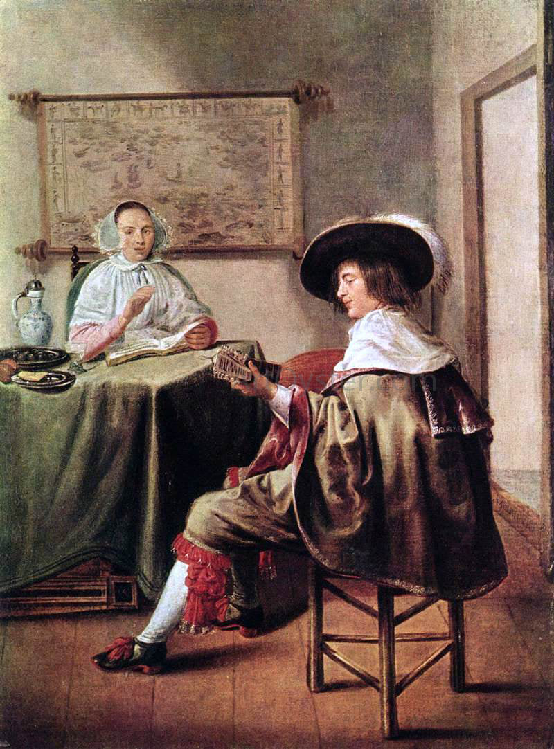 Jan Miense Molenaer The Music-Makers - Hand Painted Oil Painting