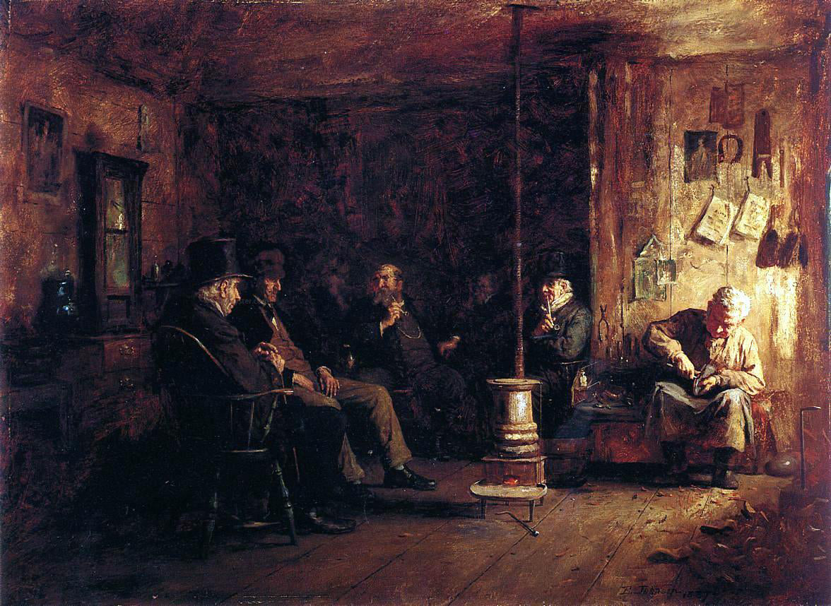 Eastman Johnson The Nantucket School of Philosophy - Hand Painted Oil Painting
