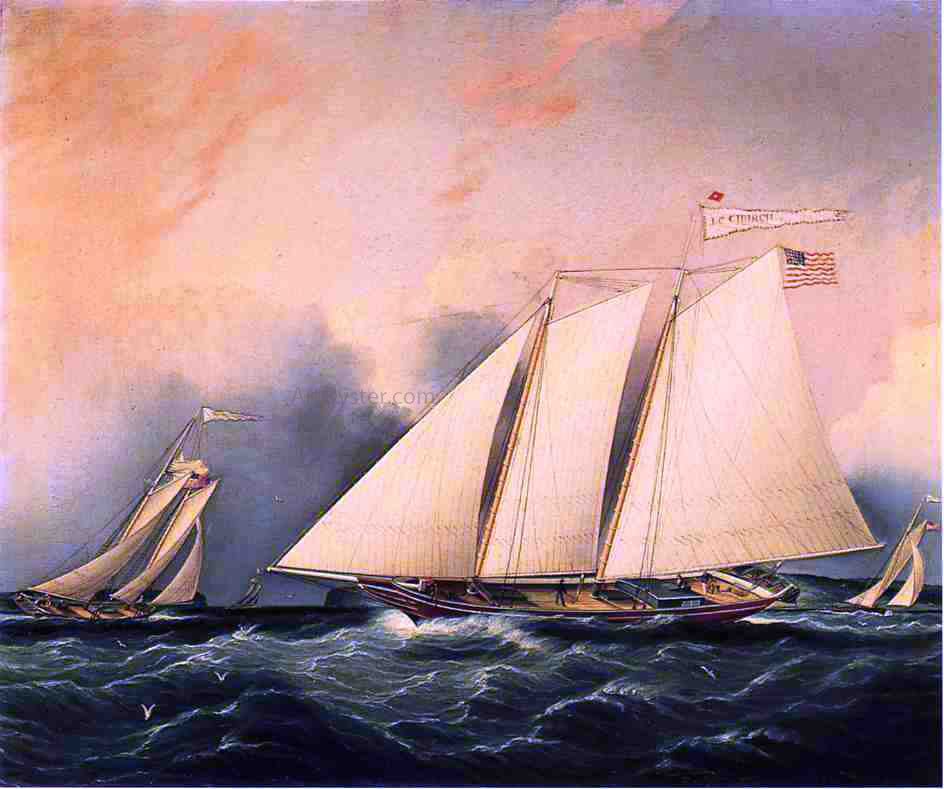 James E Buttersworth The Narrows - Hand Painted Oil Painting
