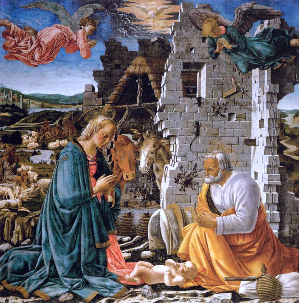  Fra Diamante The Nativity - Hand Painted Oil Painting