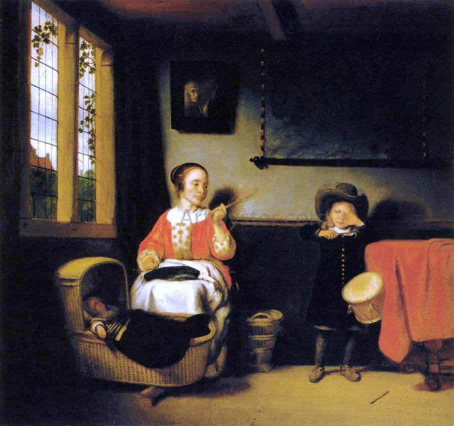  Nicolaes Maes The Naughty Drummer Boy - Hand Painted Oil Painting