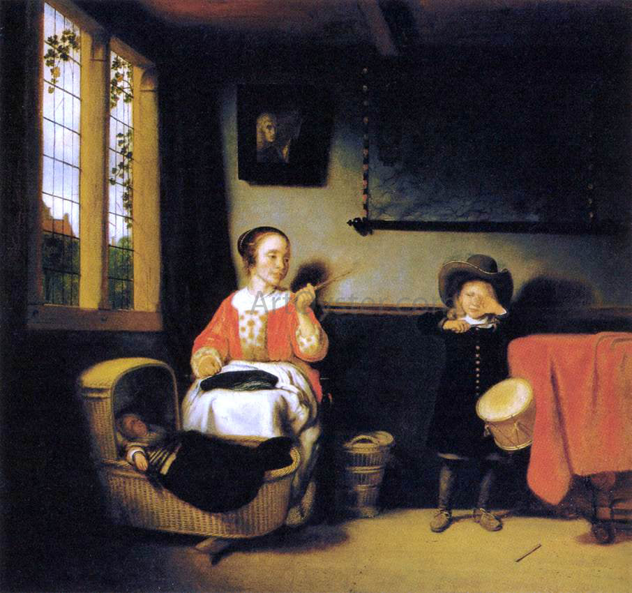 Nicolaes Maes The Naughty Drummer Boy - Hand Painted Oil Painting
