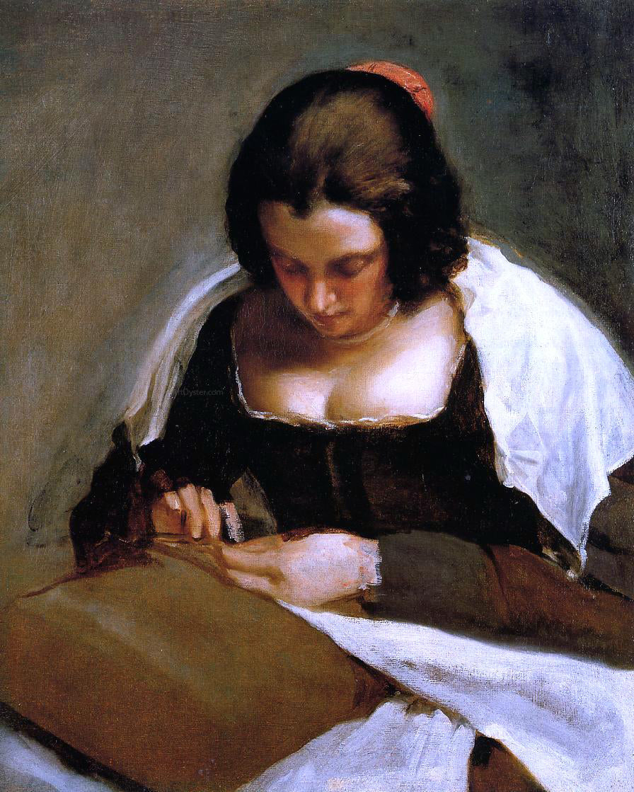 Diego Velazquez The Needlewoman - Hand Painted Oil Painting
