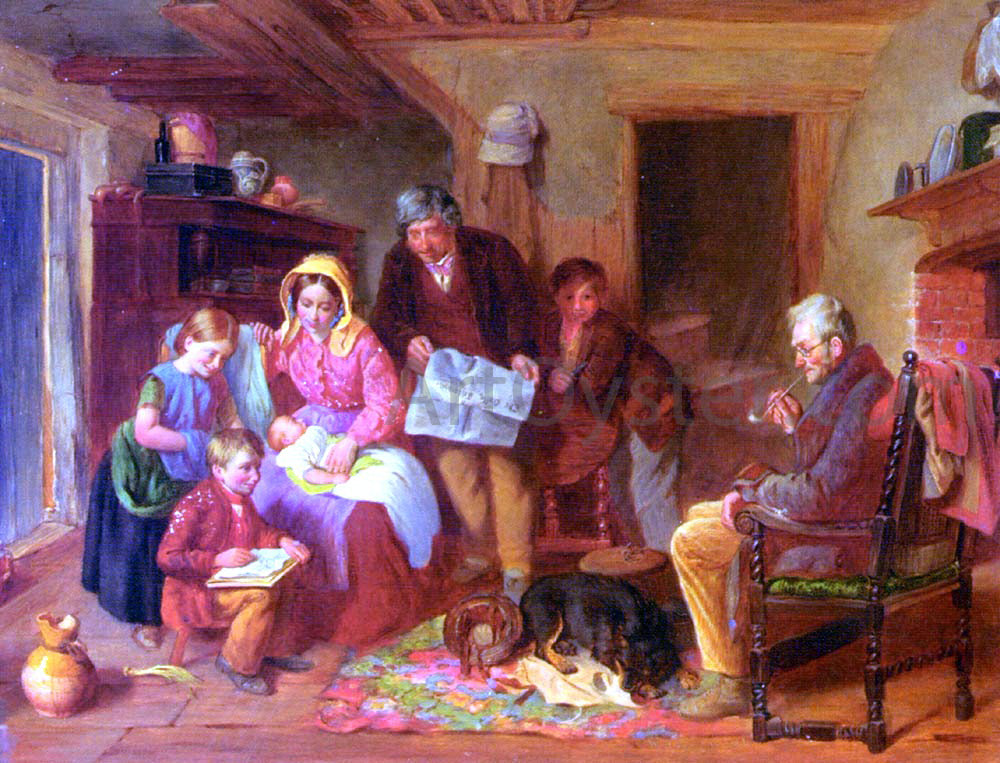 William Henry Knight The New Arrival - Hand Painted Oil Painting