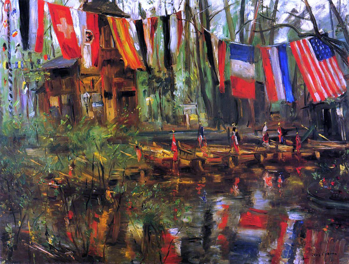 Lovis Corinth The New Pond in the Tiergarten, Berlin - Hand Painted Oil Painting