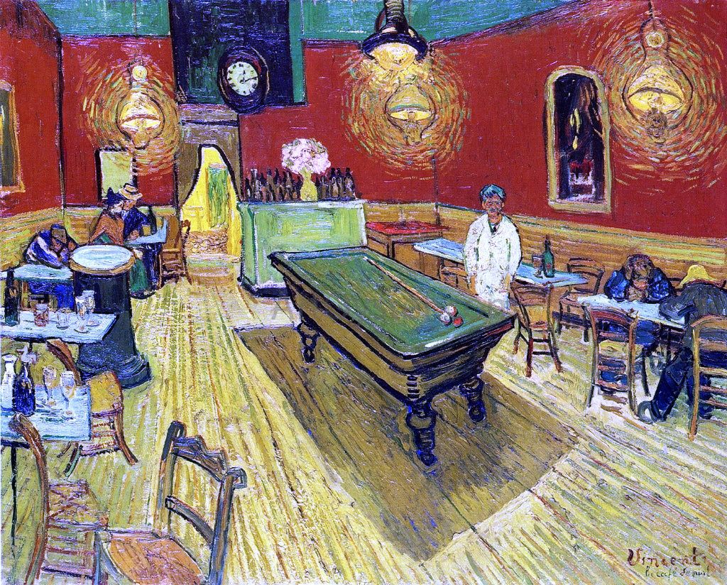  Vincent Van Gogh A Night Cafe - Hand Painted Oil Painting