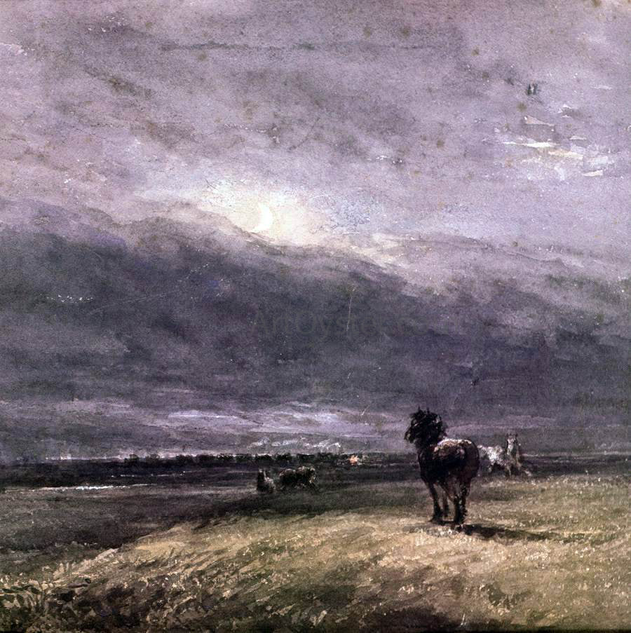 David Cox The Night Train - Hand Painted Oil Painting