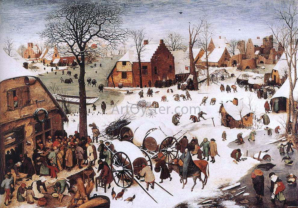 The Elder Pieter Bruegel The Numbering at Bethlehem - Hand Painted Oil Painting