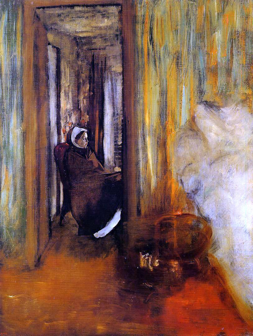 Edgar Degas The Nurse - Hand Painted Oil Painting