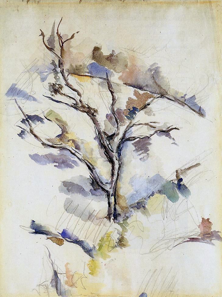 Paul Cezanne The Oak Tree - Hand Painted Oil Painting