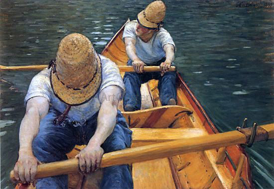 Gustave Caillebotte The Oarsmen - Hand Painted Oil Painting