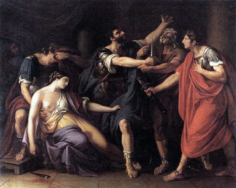 Gavin Hamilton The Oath of Brutus - Hand Painted Oil Painting