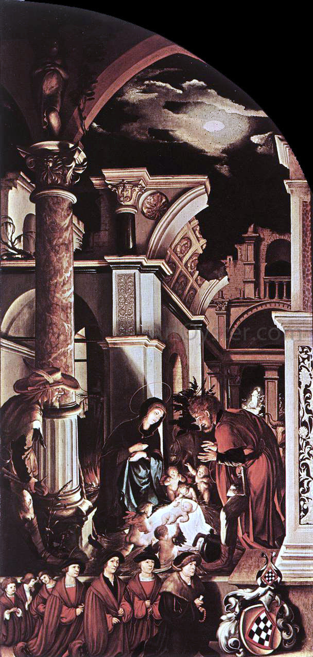The Younger Hans Holbein The Oberried Altarpiece (right wing) - Hand Painted Oil Painting