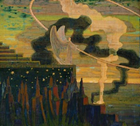 Mikalojus Ciurlionis The Offering - Hand Painted Oil Painting