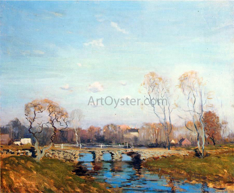  Arthur Clifton Goodwin The Old Bridge at Bridgewater, Massachusetts - Hand Painted Oil Painting