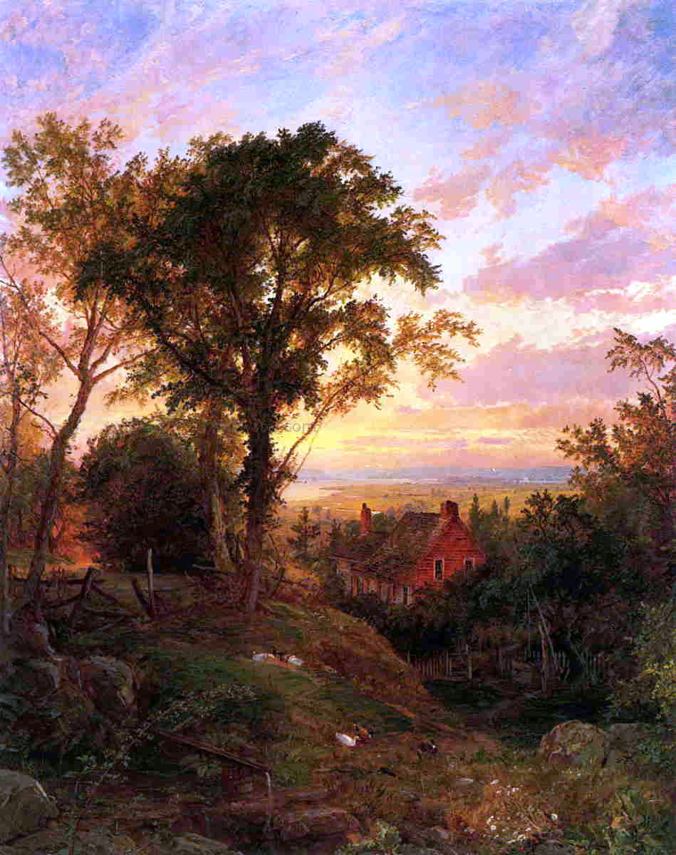 Jasper Francis Cropsey The Old Home - Hand Painted Oil Painting