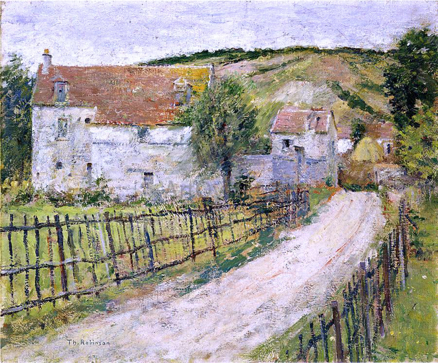 Theodore Robinson The Old Mills of Brookville (also known as Vieux Moulin) - Hand Painted Oil Painting
