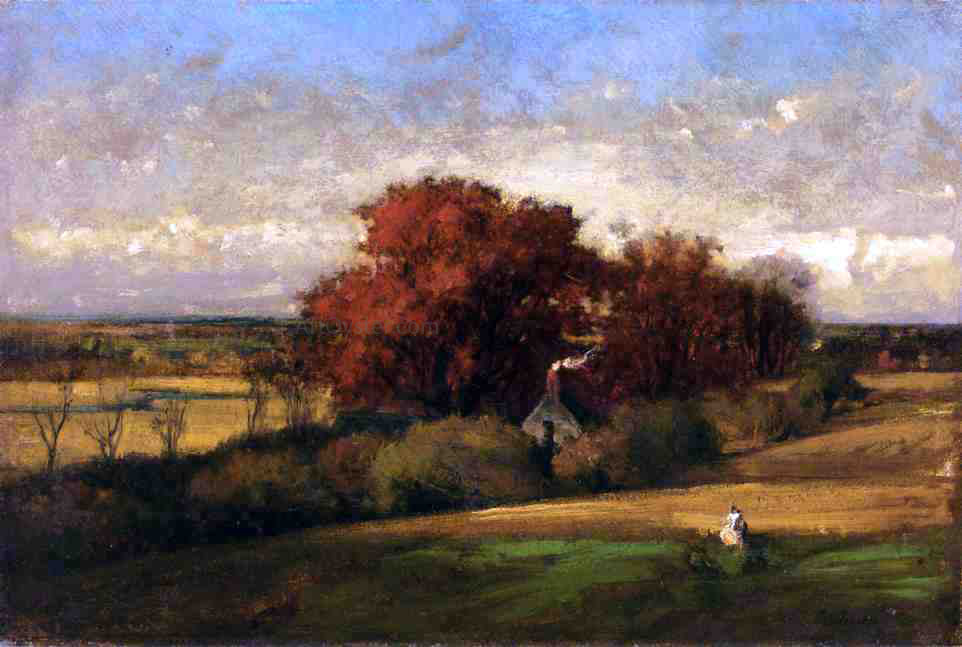 George Inness The Old Oak - Hand Painted Oil Painting