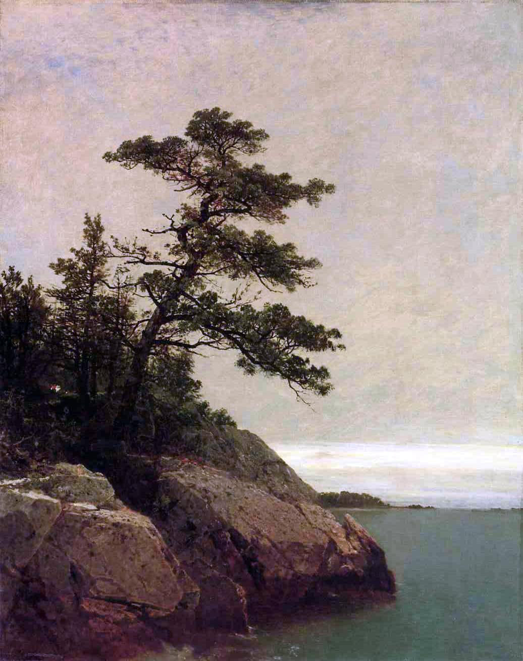  John Frederick Kensett The Old Pine, Darien, Connecticut - Hand Painted Oil Painting