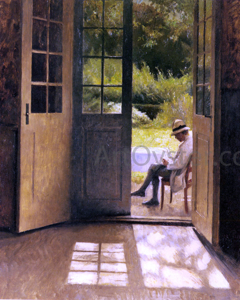  Peter Vilhelm Ilsted The Open Door - Hand Painted Oil Painting