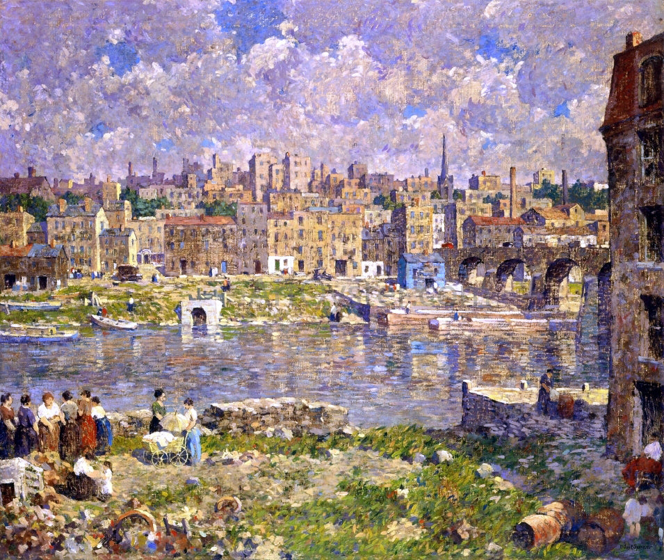 Robert Spencer The Other Shore - Hand Painted Oil Painting