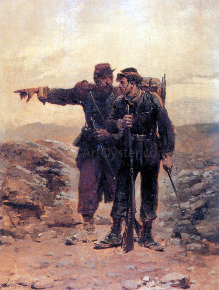 Wilfred Constant Beauquesne The Outpost - Hand Painted Oil Painting