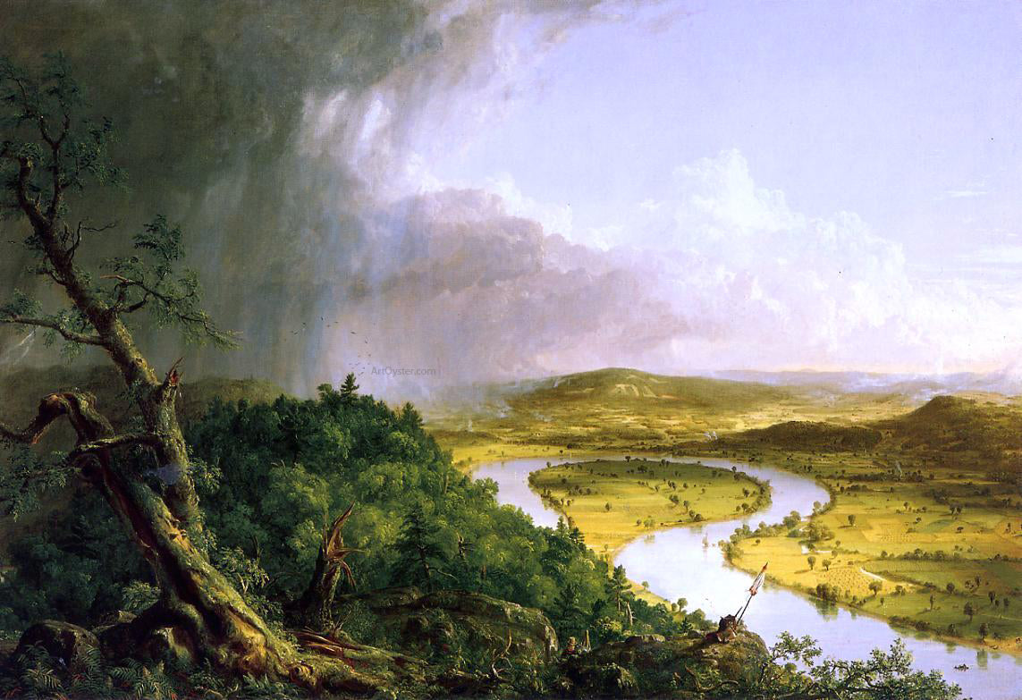 Thomas Cole The Oxbow (also known as The Connecticut River near Northampton) - Hand Painted Oil Painting