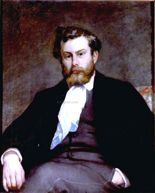 Pierre Auguste Renoir The Painter Alfred Sisley - Hand Painted Oil Painting