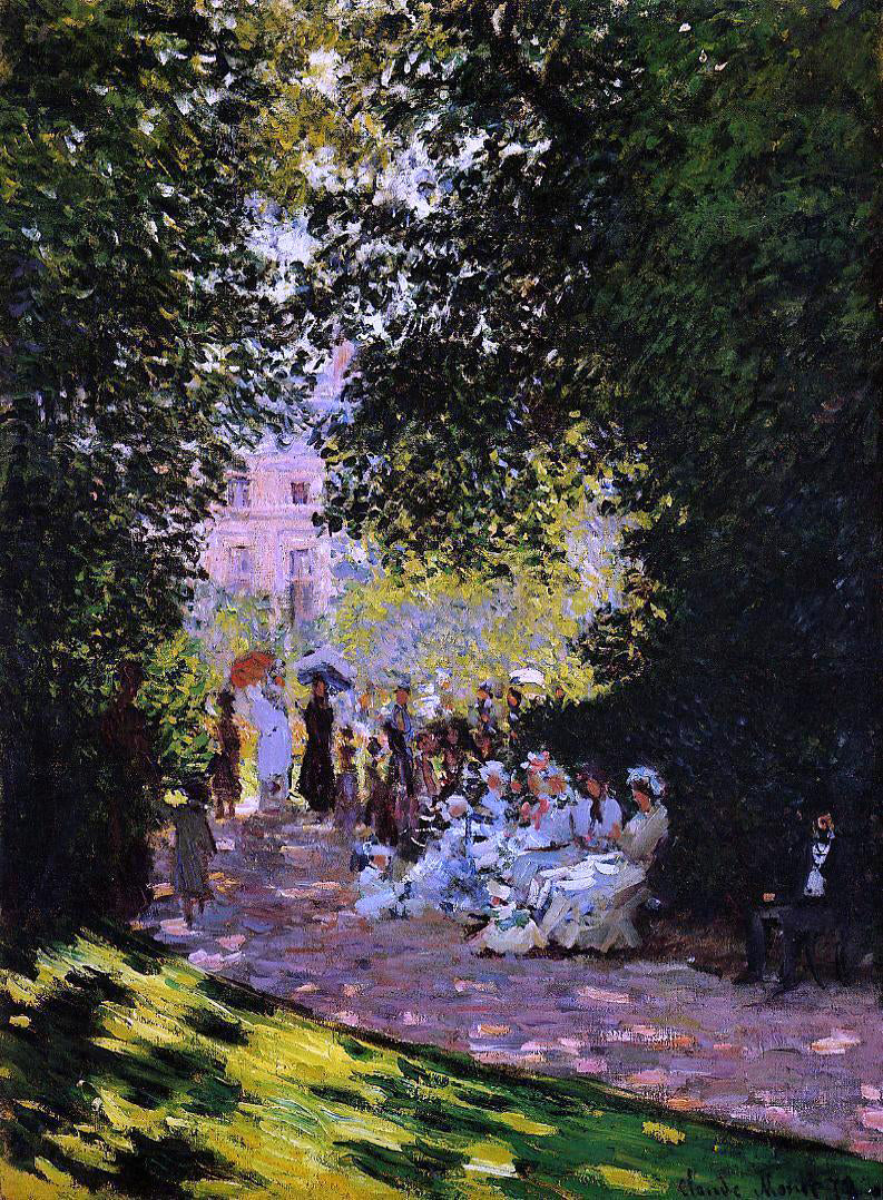 Claude Oscar Monet The Parc Monceau - Hand Painted Oil Painting
