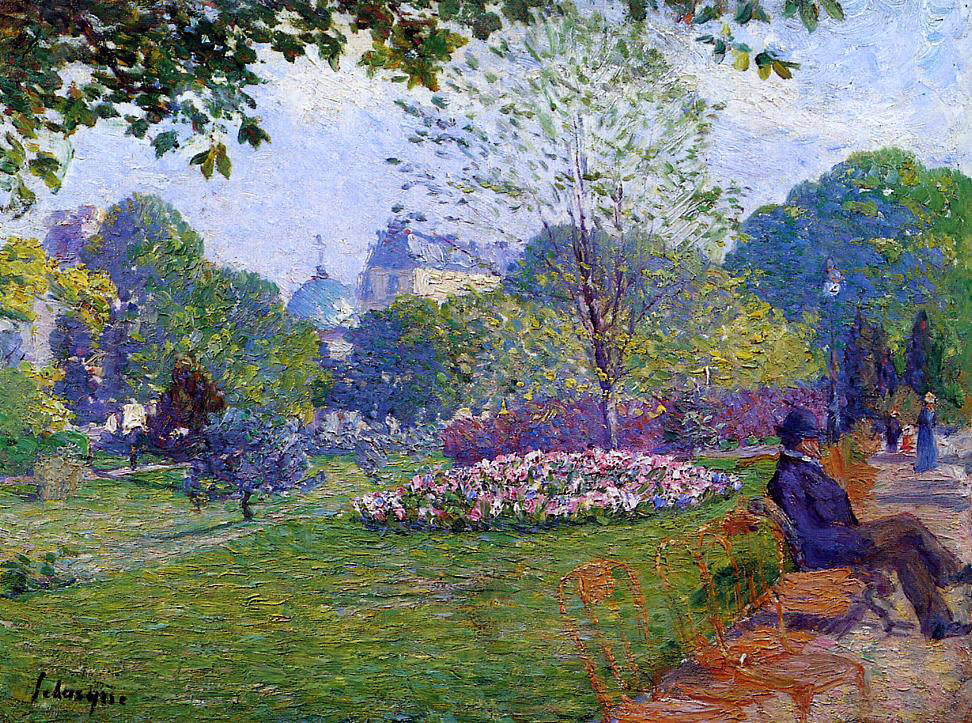 Albert Lebourg The Parc Monceau - Hand Painted Oil Painting
