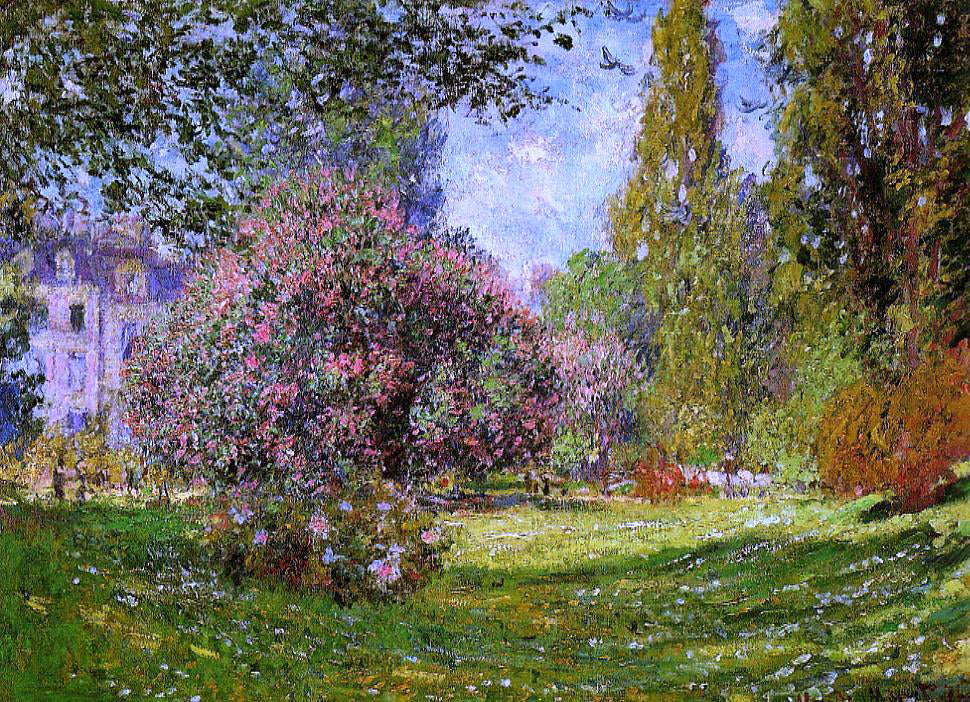 Claude Oscar Monet The Parc Monceau, Paris - Hand Painted Oil Painting