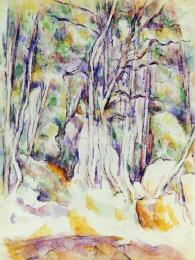 Paul Cezanne The Park of the Chateau Noir with Well - Hand Painted Oil Painting