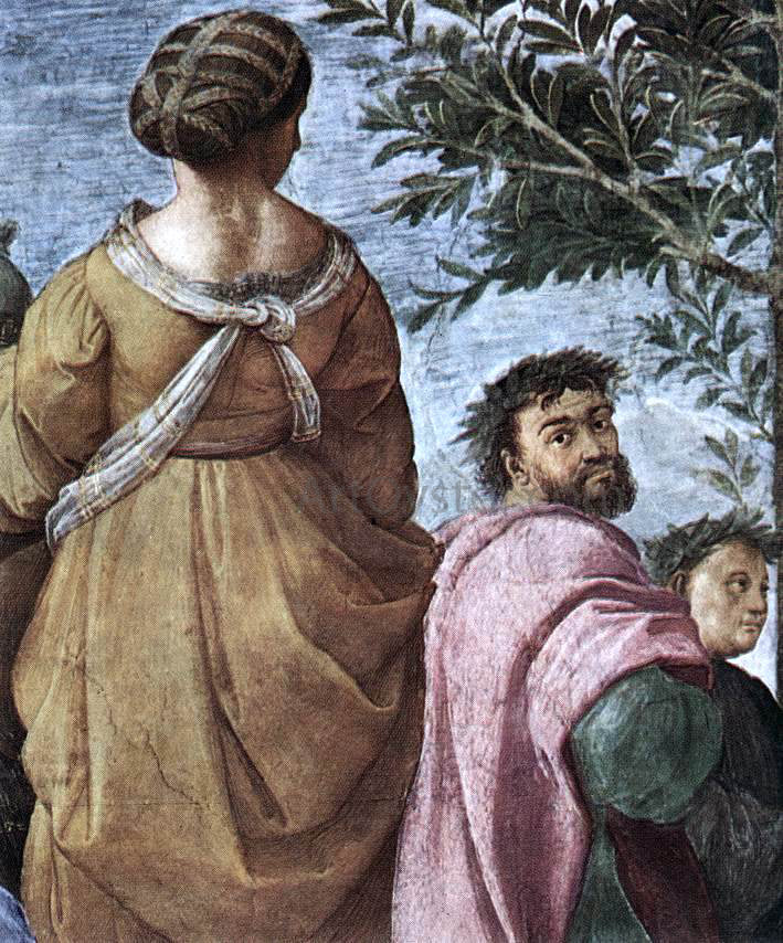 Raphael The Parnassus (detail 6) (Stanza della Segnatura) - Hand Painted Oil Painting