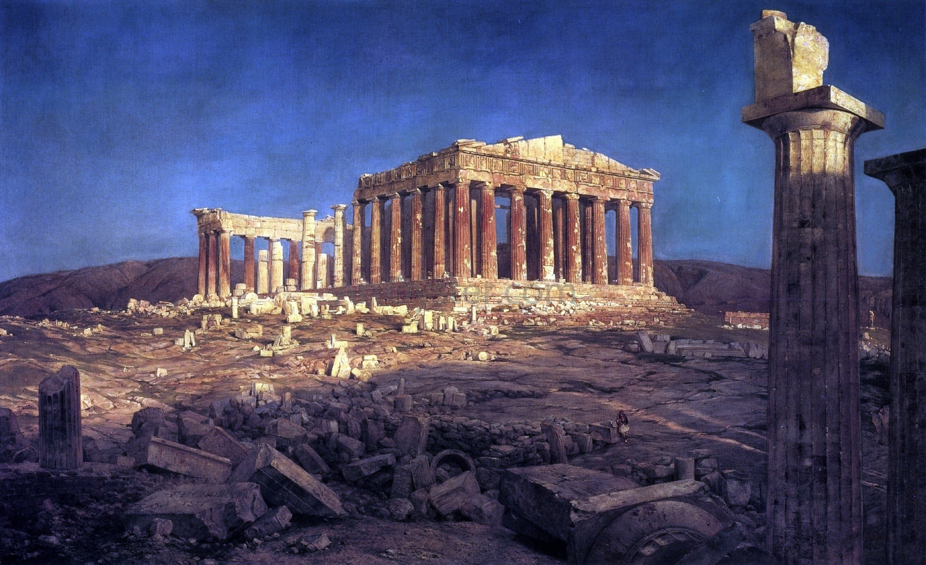Frederic Edwin Church The Parthenon - Hand Painted Oil Painting