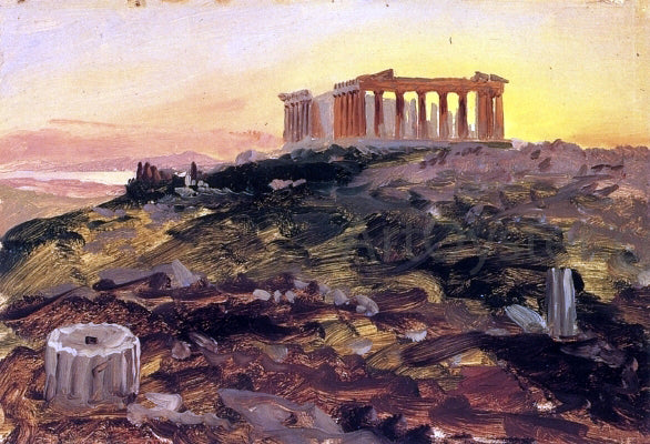 Frederic Edwin Church The Parthenon from the Southeast - Hand Painted Oil Painting