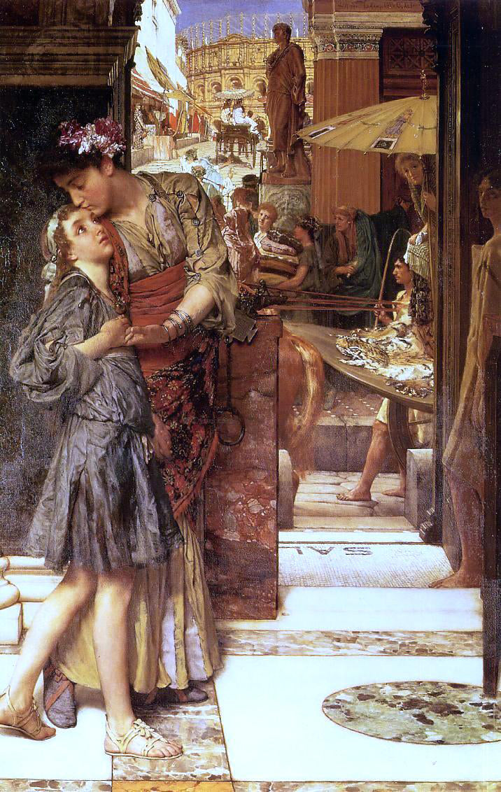 Sir Lawrence Alma-Tadema The Parting Kiss - Hand Painted Oil Painting