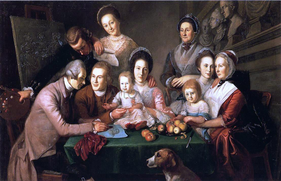 Charles Willson Peale The Peale Family - Hand Painted Oil Painting
