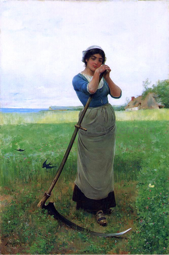 Henry Bacon The Peasant Girl - Hand Painted Oil Painting