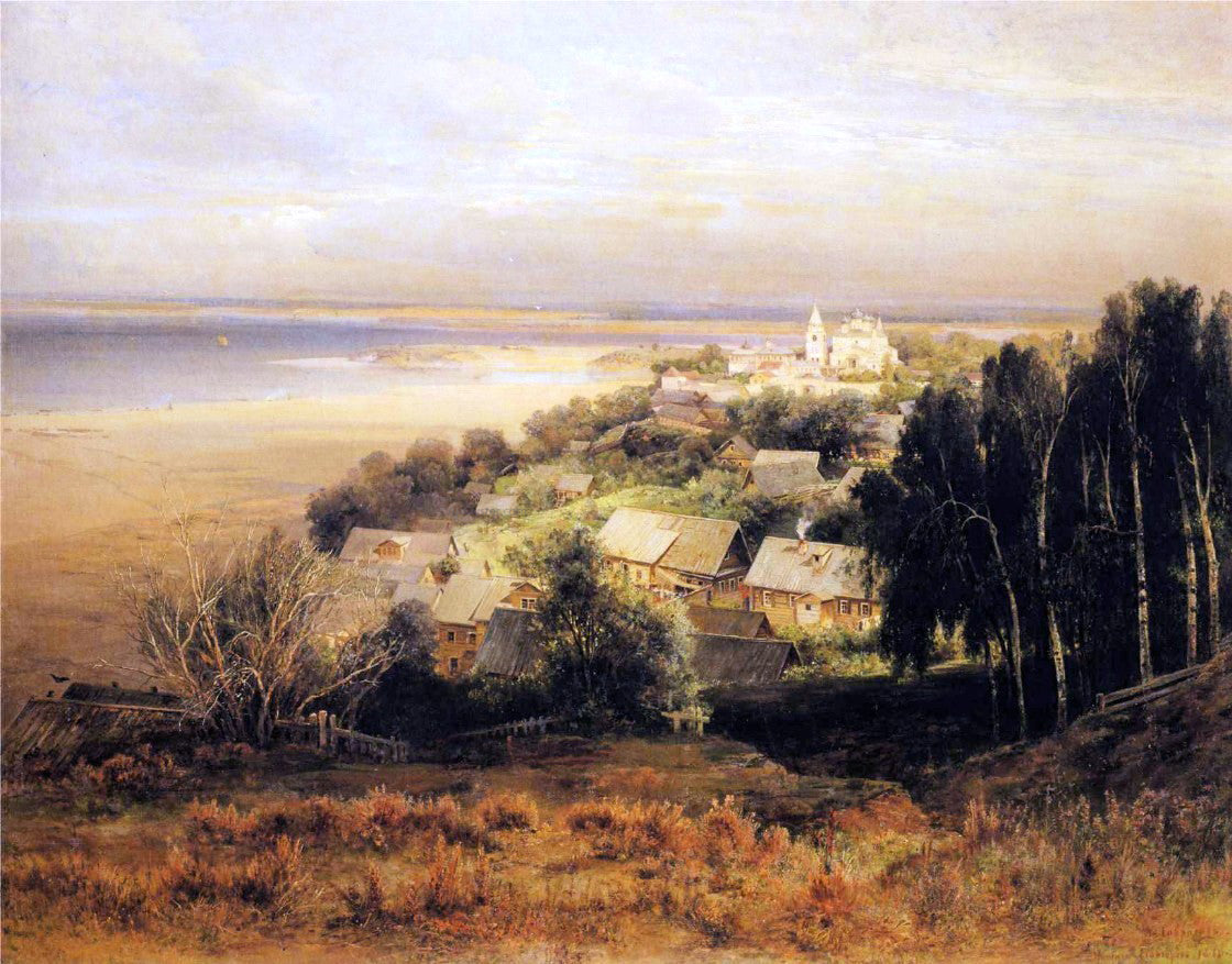 Alexei Kondratevich Savrasov The Pechersk Monastery near Nizhni Novgorod - Hand Painted Oil Painting